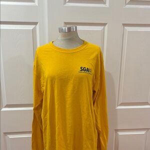 Yellow Long Sleeve Shirt with SGA Logo